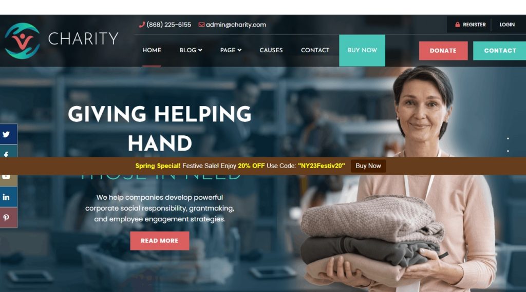 CHARITY WEBSITE